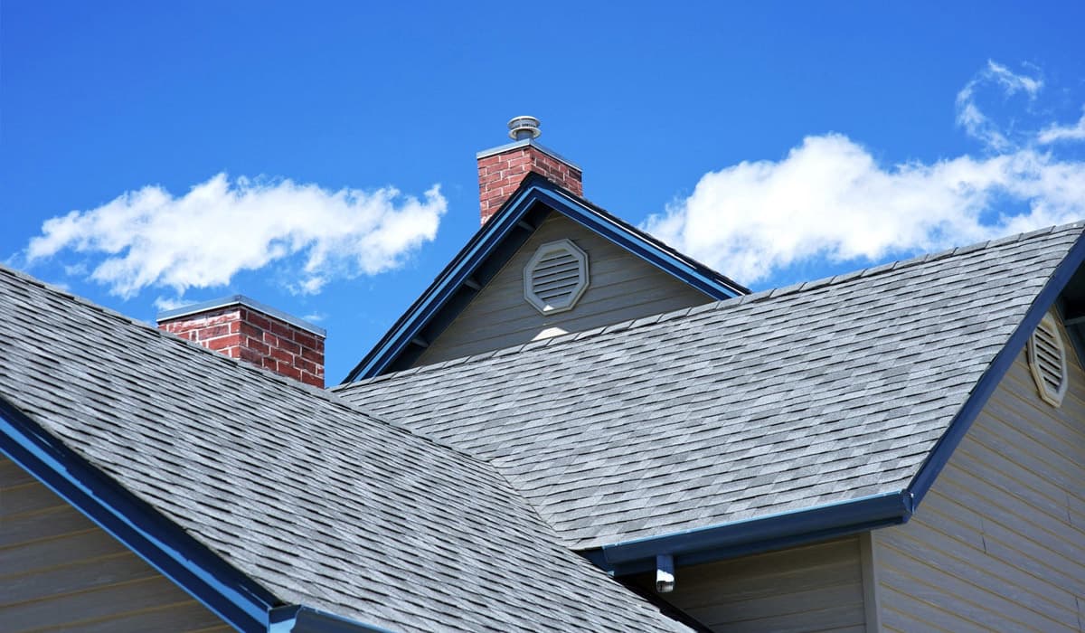 Premium architectural shingles installed by EZ Roofing
